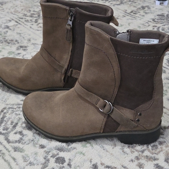 Eddie Bauer Covey Brown Suede Ankle Booties - Picture 3 of 6